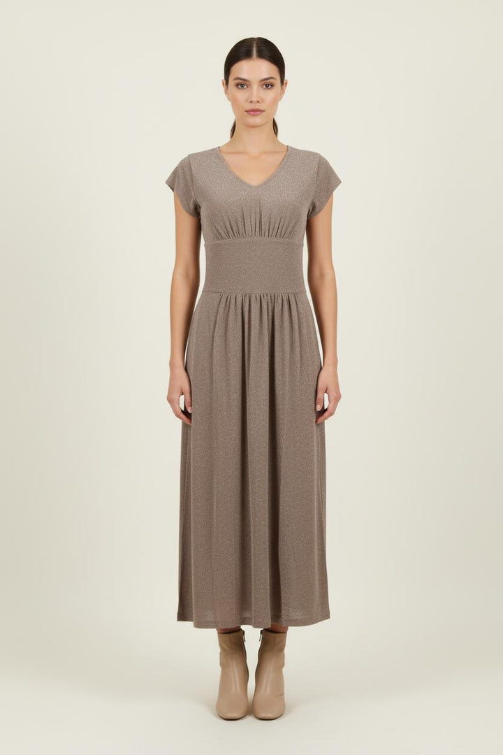 Robe Midi Beige - Taille S/36 de la marque Agnès b. | PARAD72101 - Vendu par Paradigme - Image 1