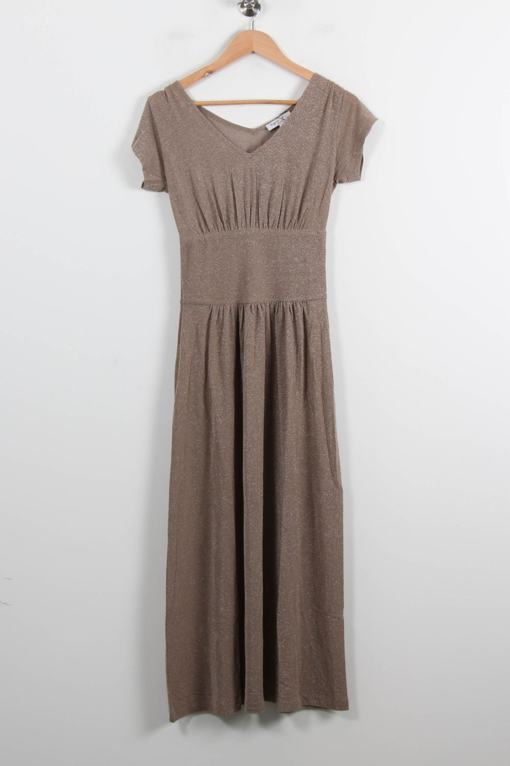Robe Midi Beige - Taille S/36 de la marque Agnès b. | PARAD72101 - Vendu par Paradigme - Image 2