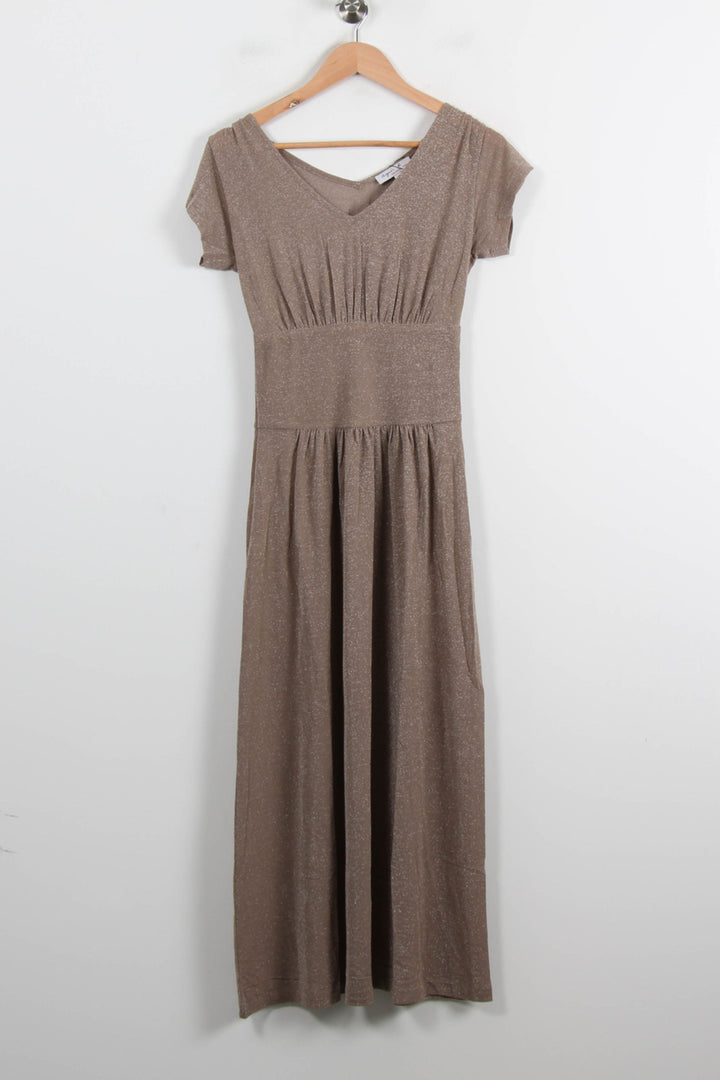 Robe Midi Beige - Taille S/36 de la marque Agnès b. | PARAD72101 - Vendu par Paradigme - Image 2