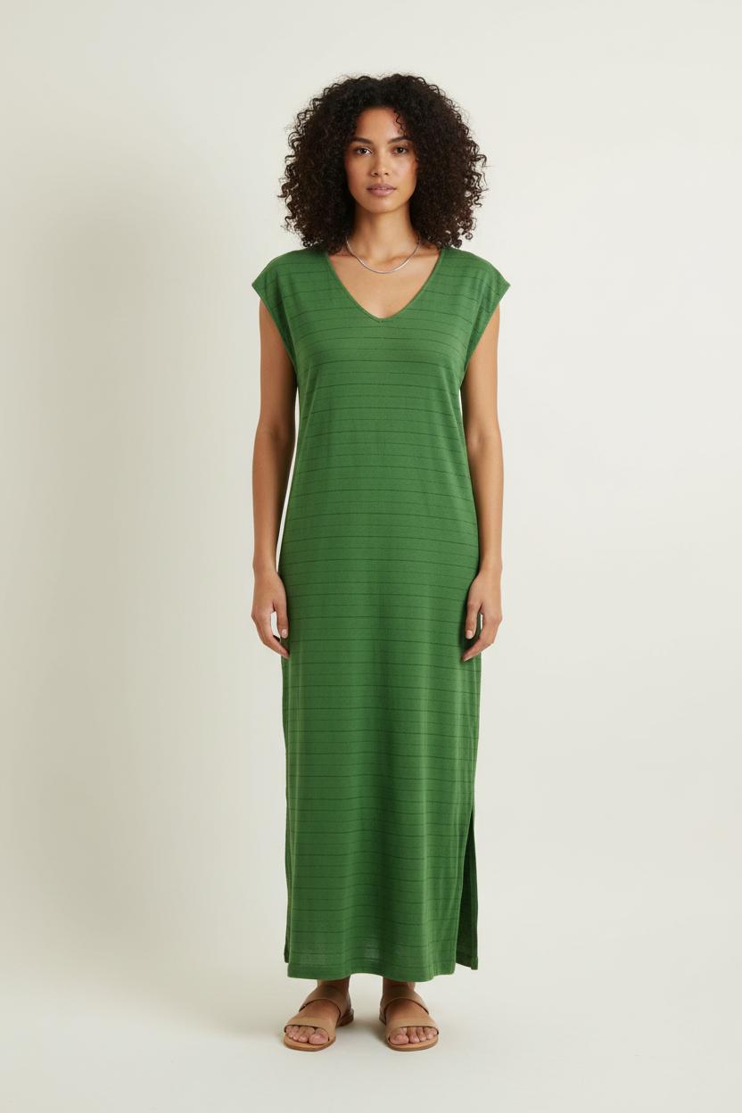 Robe Longue Verte - Taille M/38 de la marque Des petits hauts | PARAD72106 - Vendu par Paradigme - Image 1