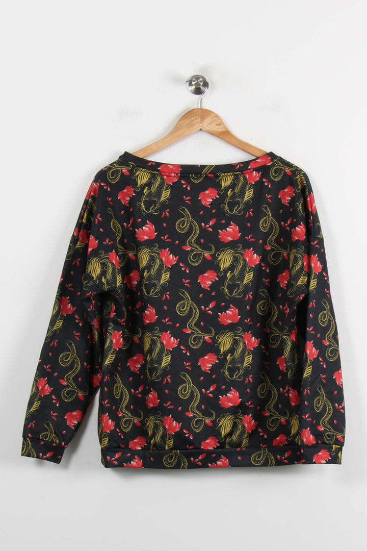 Sweat Noir Rouge et Jaune - Taille M/38 de la marque Imprevu | PARAD72109 - Vendu par Paradigme - Image 4