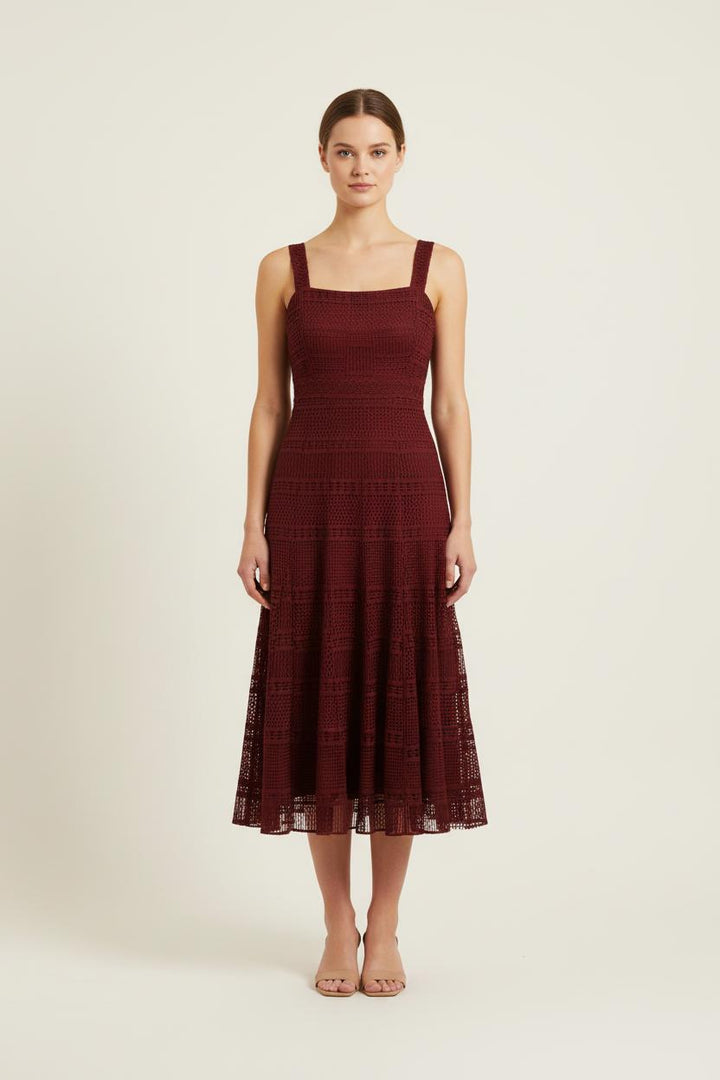 Robe Longue Bordeaux - Taille M/38 de la marque Sandro | PARAD72110 - Vendu par Paradigme - Image 1