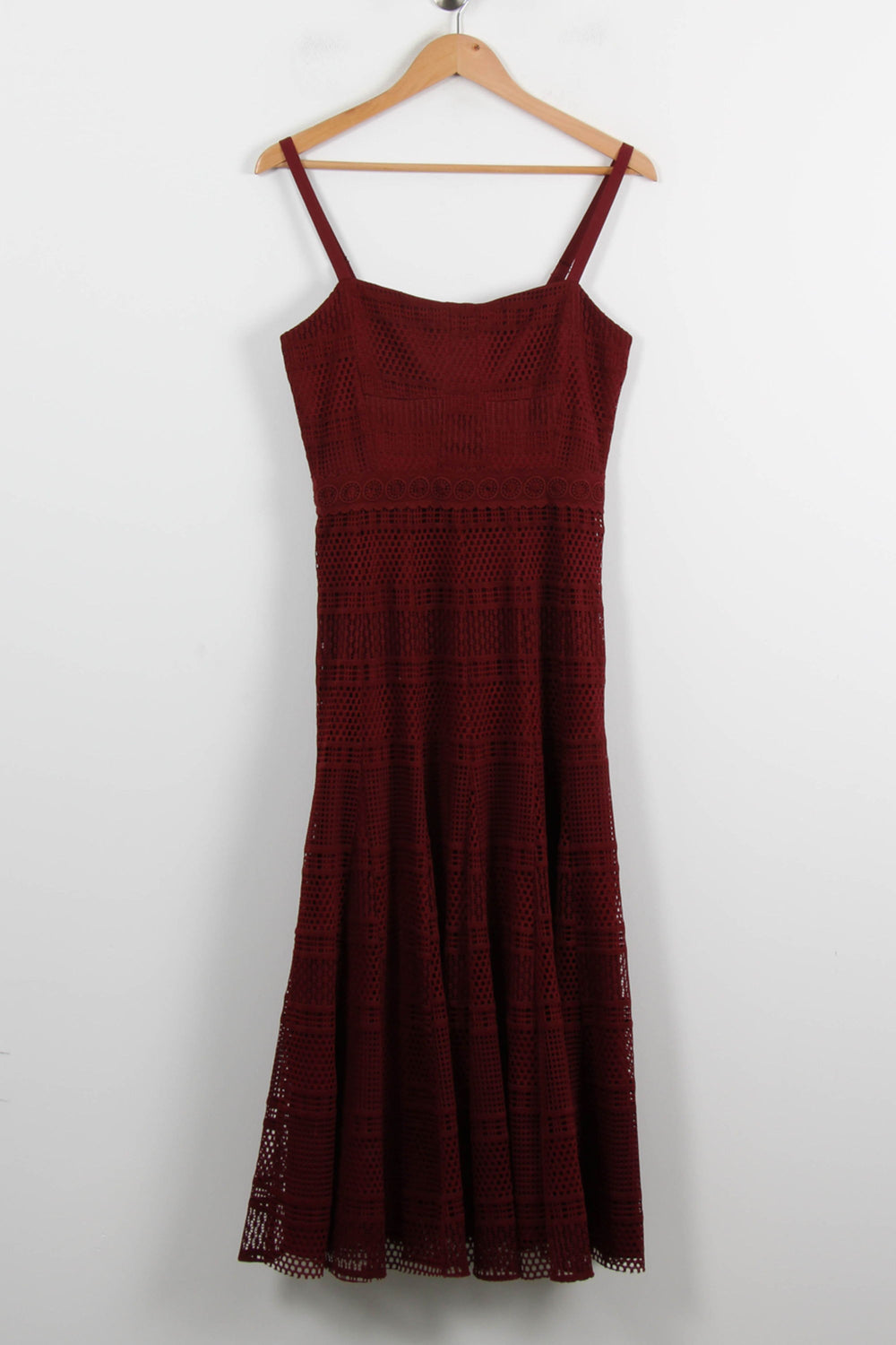 Robe Longue Bordeaux - Taille M/38 de la marque Sandro | PARAD72110 - Vendu par Paradigme - Image 2
