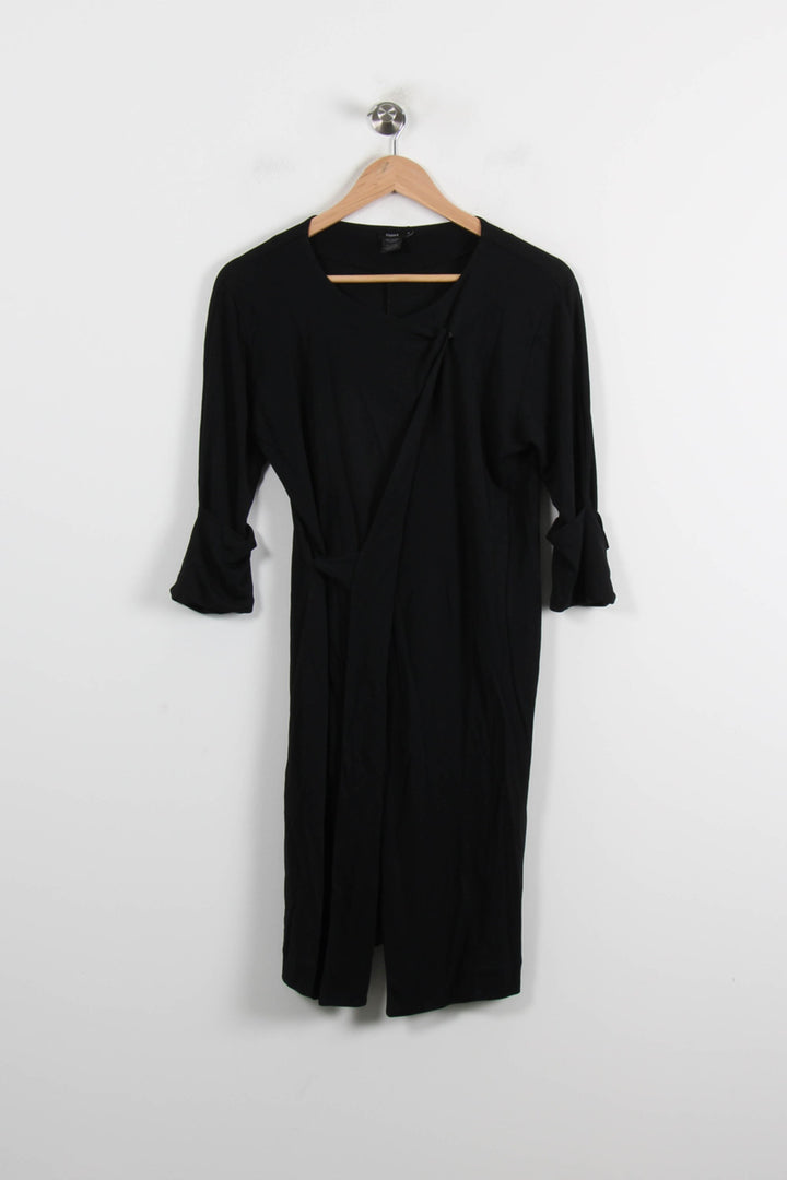 Robe Cache-Cœur Noire - Taille M/38 de la marque Filippa K | PARAD72114 - Vendu par Paradigme - Image 2