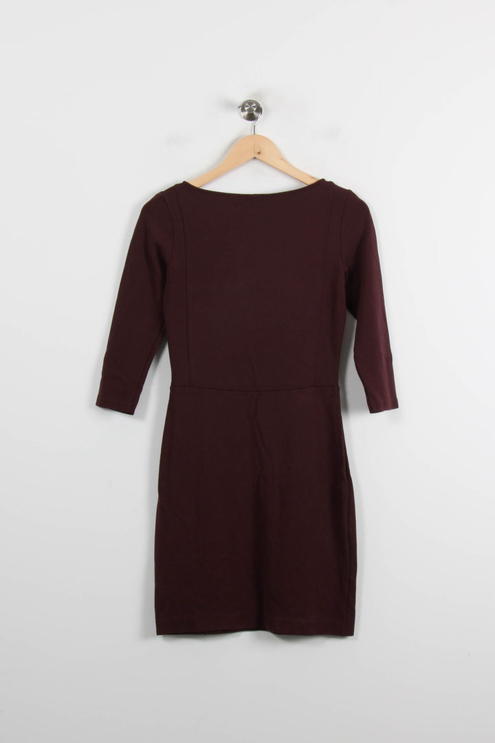 Robe Droite Bordeaux - Taille XS/34 de la marque Filippa K | PARAD72116 - Vendu par Paradigme - Image 4