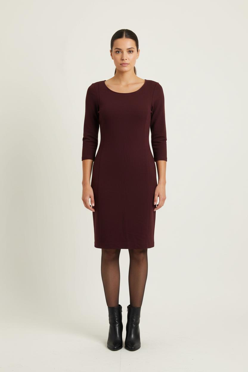 Robe Droite Bordeaux - Taille XS/34 de la marque Filippa K | PARAD72116 - Vendu par Paradigme - Image 1