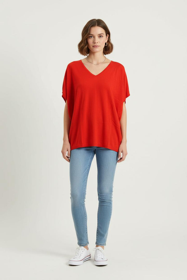 Tunique Rouge - Taille T.U. de la marque Eric Bompard | PARAD72125 - Vendu par Paradigme - Image 1