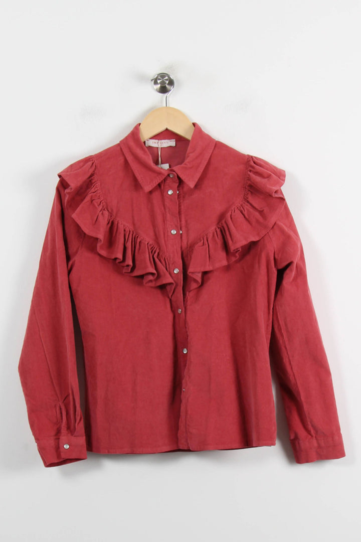 Chemise à Volants Bordeaux - Taille S/36 de la marque Imprevu | PARAD72135 - Vendu par Paradigme - Image 2