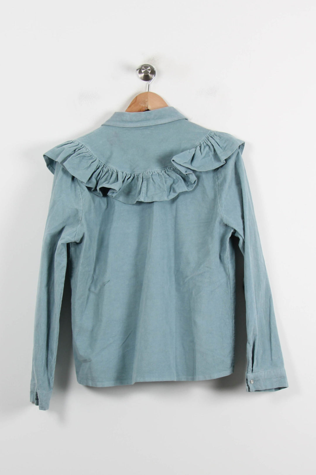 Chemise Volantée Bleue - Taille M/38 de la marque Imprevu | PARAD72140 - Vendu par Paradigme - Image 4