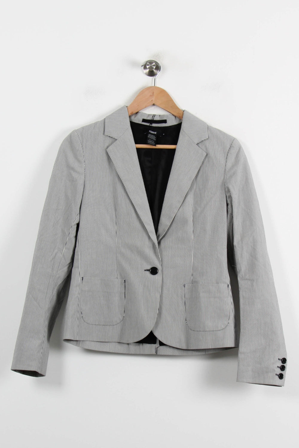 Blazer Blanc et Gris - Taille M/38 de la marque Filippa K | PARAD72147 - Vendu par Paradigme - Image 2