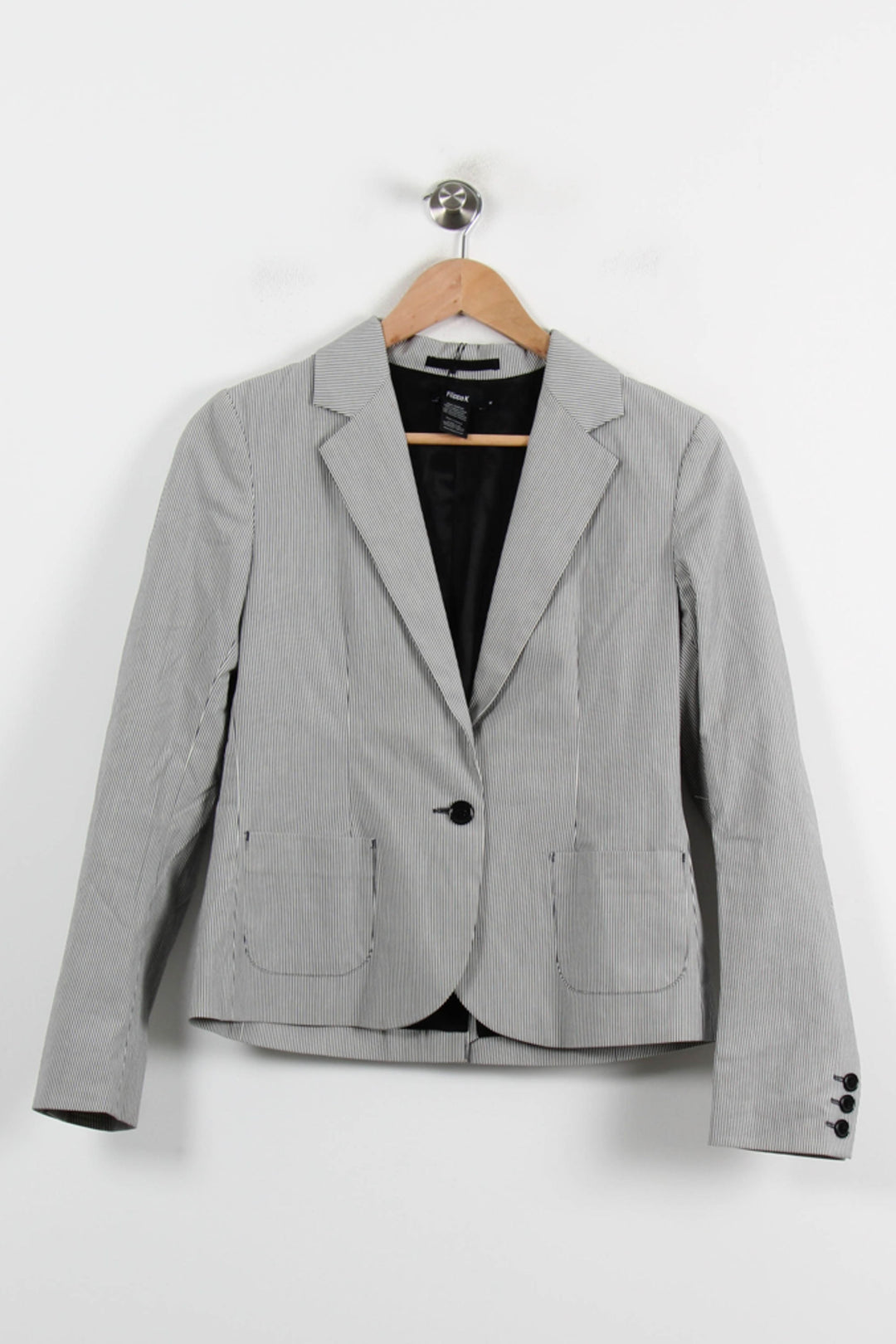 Blazer Blanc et Gris - Taille M/38 de la marque Filippa K | PARAD72147 - Vendu par Paradigme - Image 2