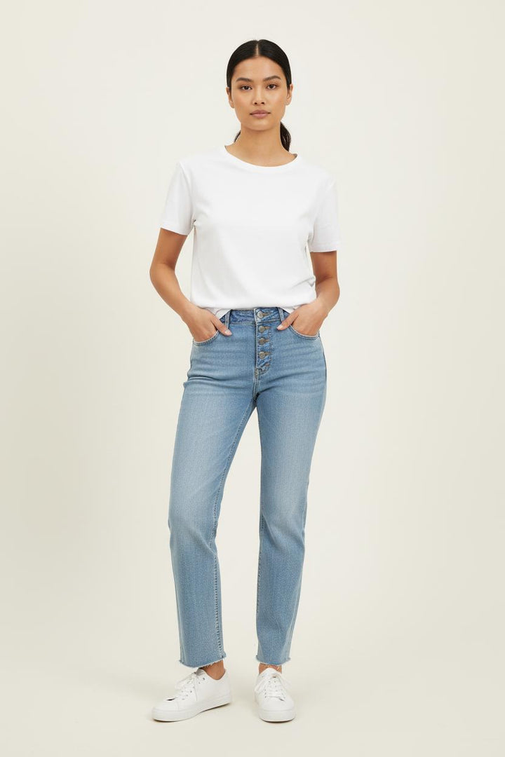 Jean Droit Bleu - Taille S/36 de la marque IKKS | PARAD72148 - Vendu par Paradigme - Image 1