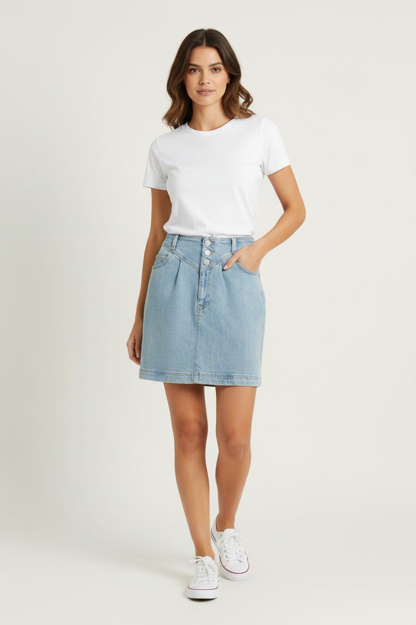 Jupe en Jean Bleue - Taille S/36 de la marque IKKS | PARAD72149 - Vendu par Paradigme - Image 1