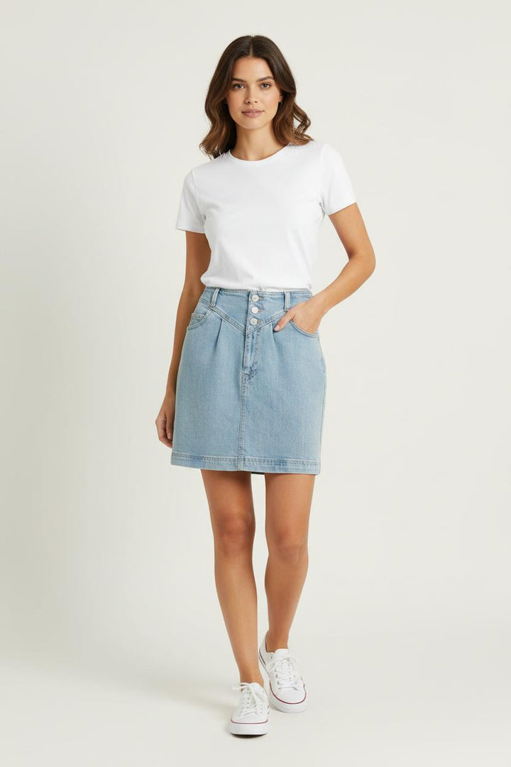 Jupe en Jean Bleue - Taille S/36 de la marque IKKS | PARAD72149 - Vendu par Paradigme - Image 1