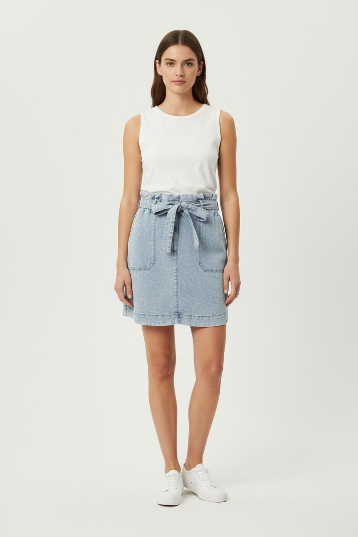 Jupe Courte Bleue - Taille XS/34 de la marque IKKS | PARAD72151 - Vendu par Paradigme - Image 1