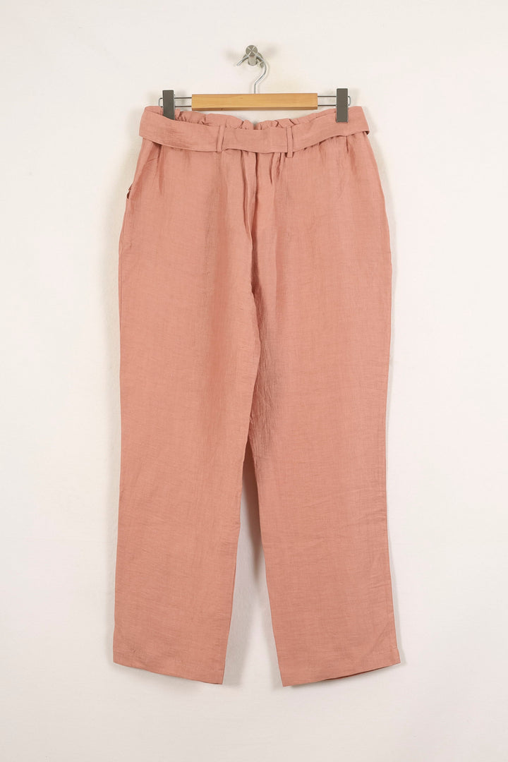 Pantalon Taille Haute Rose - Taille XL/42 de la marque La Fée Maraboutée | PARAD72153 - Vendu par Paradigme - Image 4