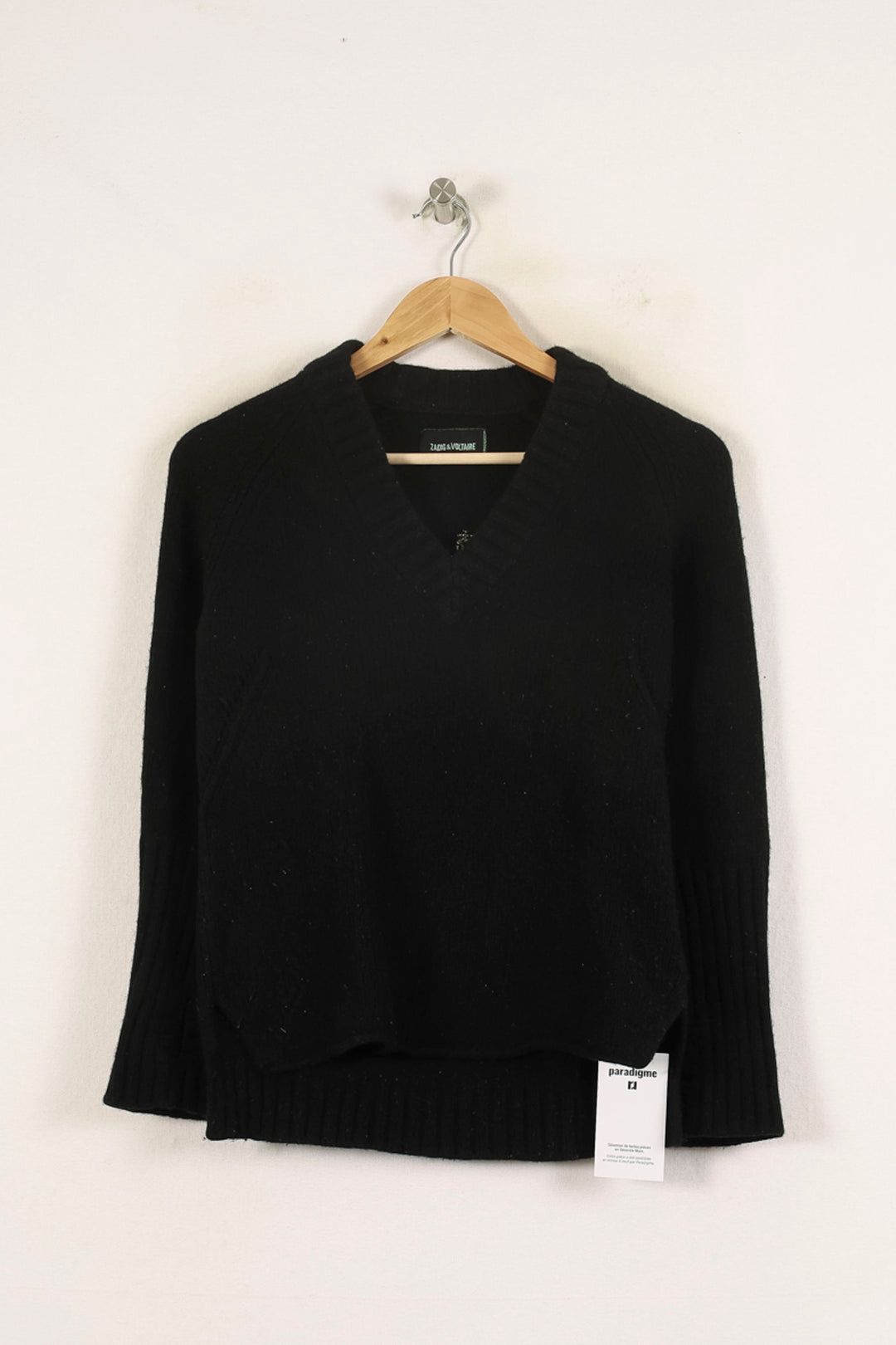 Pull Noir - Taille M/38 de la marque Zadig&Voltaire | PARAD72159 - Vendu par Paradigme - Image 2