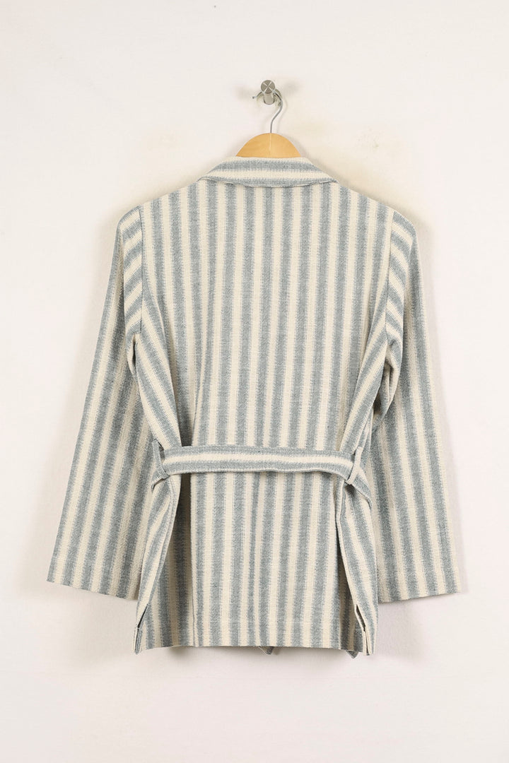 Veste Bleu et Blanc - Taille M/38 de la marque La Fée Maraboutée | PARAD72160 - Vendu par Paradigme - Image 4
