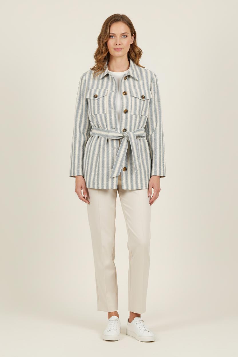Veste Bleu et Blanc - Taille M/38 de la marque La Fée Maraboutée | PARAD72160 - Vendu par Paradigme - Image 1
