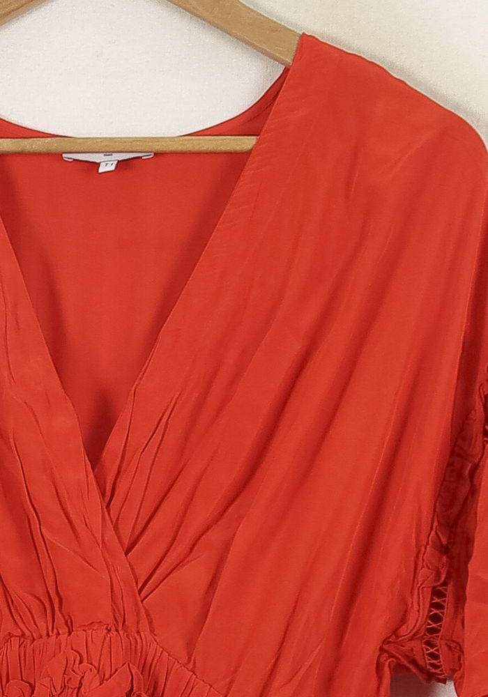 Robe Portefeuille Rouge - Taille S/36 de la marque Suncoo | PARAD72165 - Vendu par Paradigme - Image 3