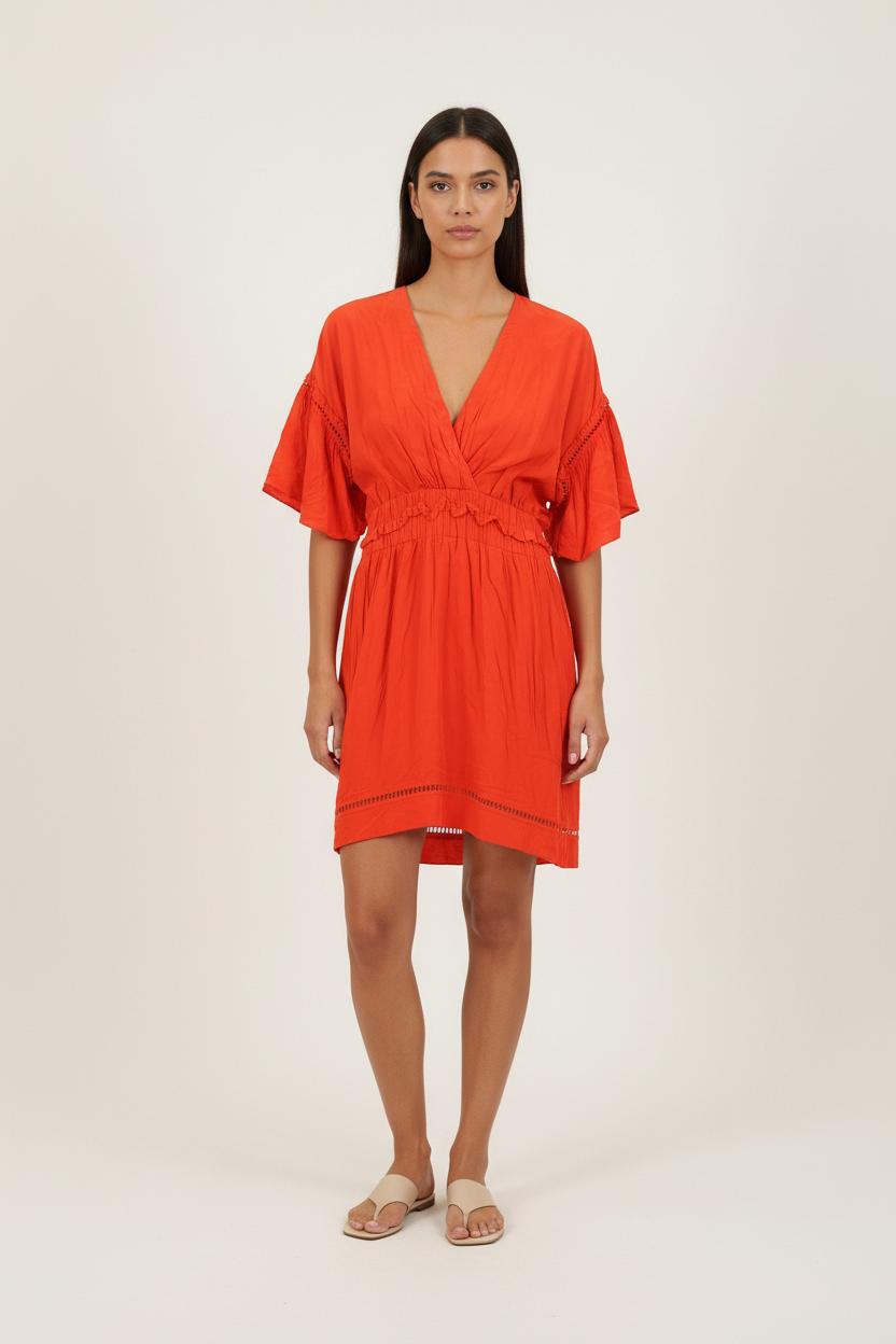 Robe Portefeuille Rouge - Taille S/36 de la marque Suncoo | PARAD72165 - Vendu par Paradigme - Image 1