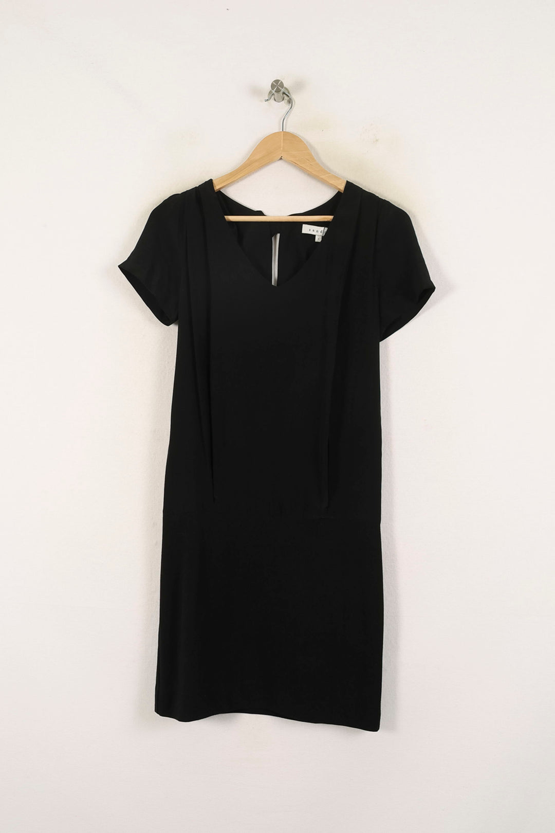 Robe Courte Noire - Taille S/36 de la marque Sandro | PARAD72173 - Vendu par Paradigme - Image 2