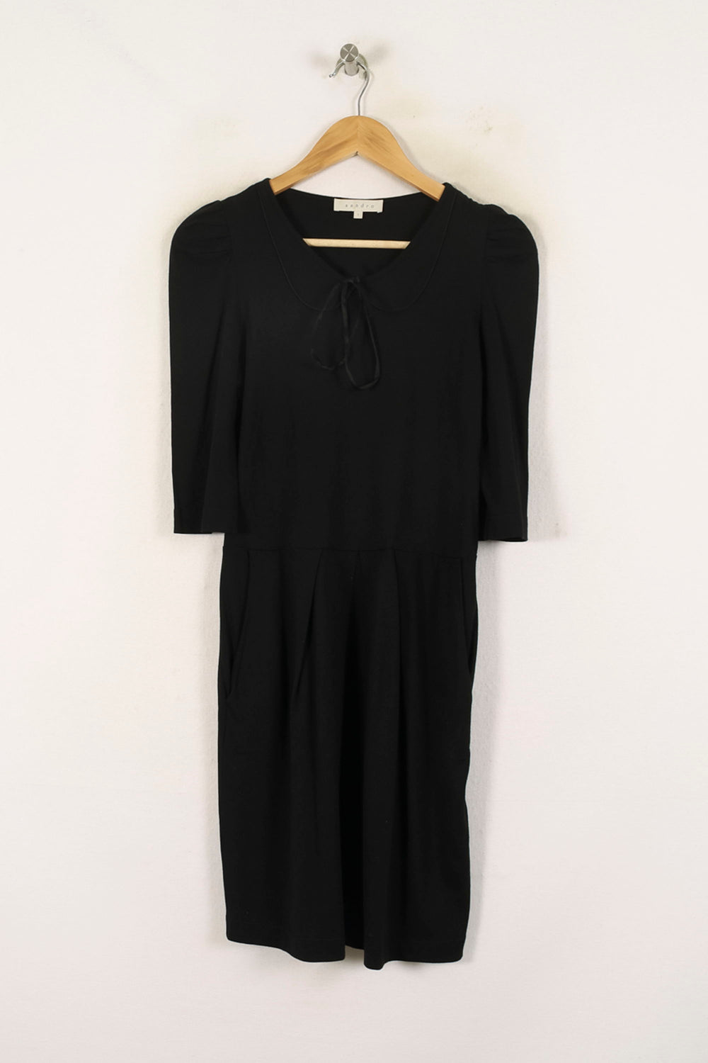 Robe Courte Noire - Taille S/36 de la marque Sandro | PARAD72174 - Vendu par Paradigme - Image 2