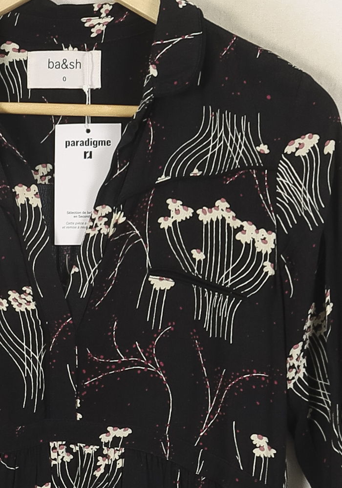 Robe Courte Noire et Blanche - Taille XS/34 de la marque ba&sh | PARAD72175 - Vendu par Paradigme - Image 3