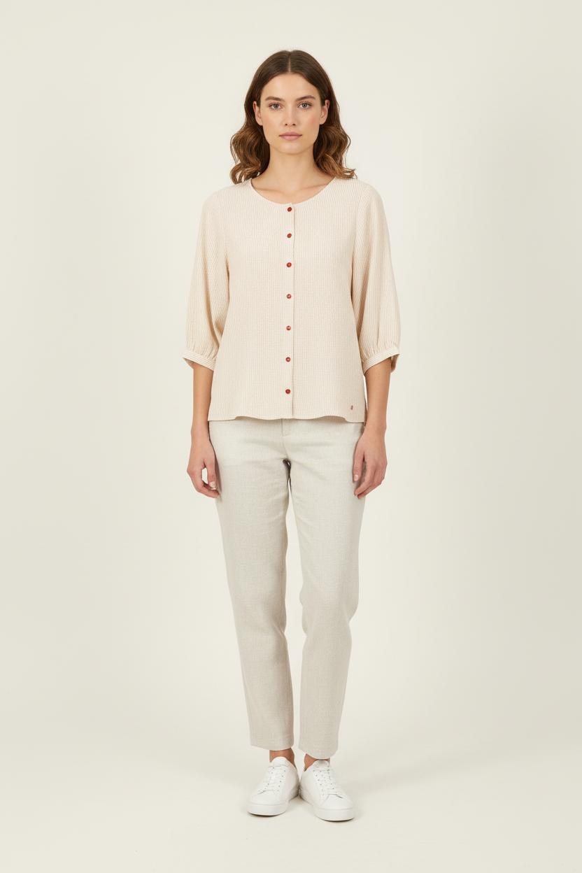 Blouse Beige - Taille XS/34 de la marque Des petits hauts | PARAD72176 - Vendu par Paradigme - Image 1