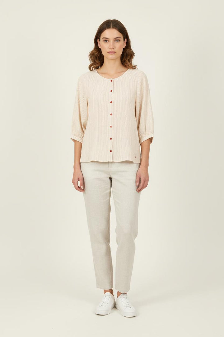 Blouse Beige - Taille XS/34 de la marque Des petits hauts | PARAD72176 - Vendu par Paradigme - Image 1