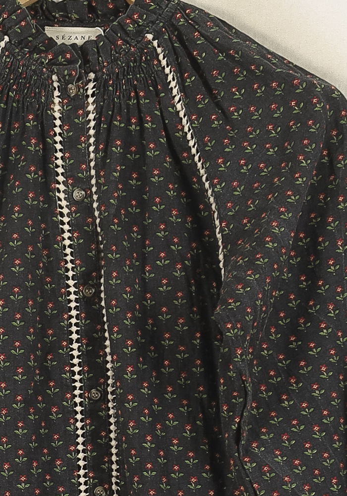 Blouse Noire - Taille XS/34 de la marque Sézane | PARAD72177 - Vendu par Paradigme - Image 3