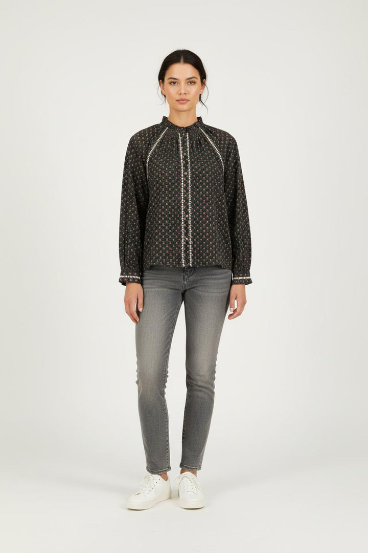 Blouse Noire - Taille XS/34 de la marque Sézane | PARAD72177 - Vendu par Paradigme - Image 1