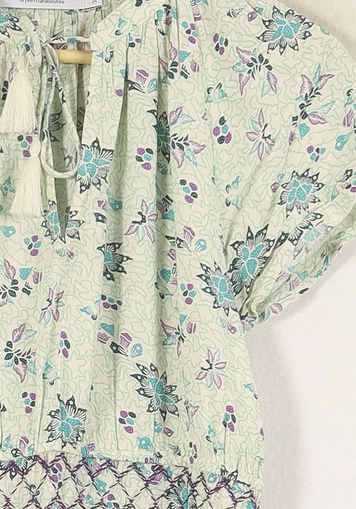 Robe Longue Verte - Taille S/36 de la marque La Fée Maraboutée | PARAD72188 - Vendu par Paradigme - Image 3