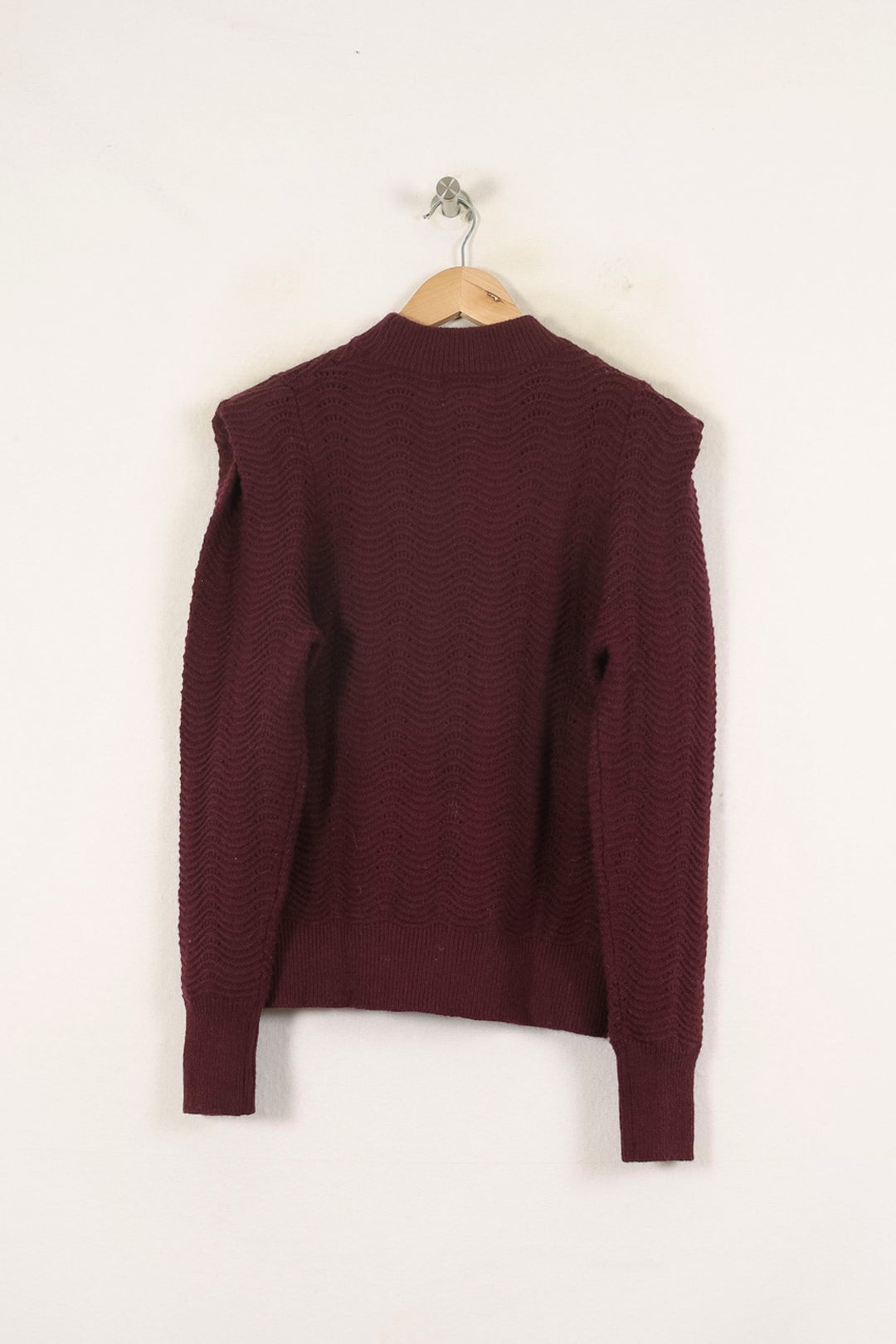 Pull Bordeaux - Taille M/38 de la marque Maison 123 | PARAD72194 - Vendu par Paradigme - Image 4