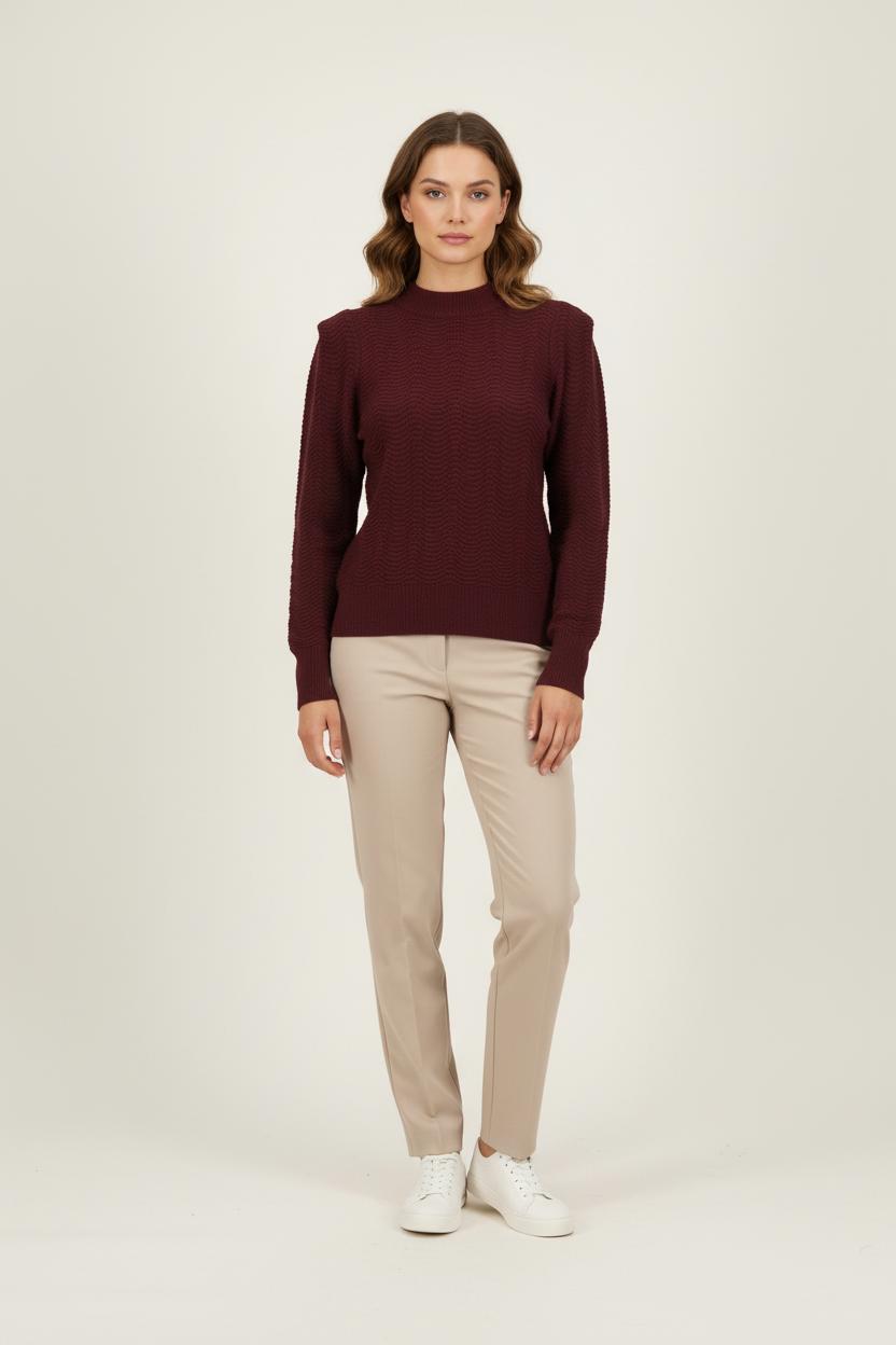 Pull Bordeaux - Taille M/38 de la marque Maison 123 | PARAD72194 - Vendu par Paradigme - Image 1