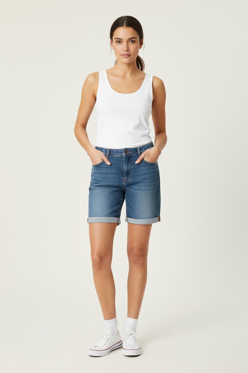 Short en Jean Bleu - Taille M/38 de la marque Caroll | PARAD72198 - Vendu par Paradigme - Image 1