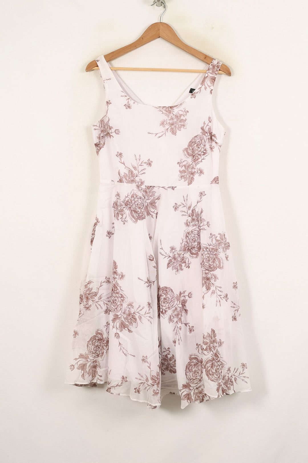 Robe Blanche et Rose - Taille L/40 de la marque Caroll | PARAD72204 - Vendu par Paradigme - Image 2