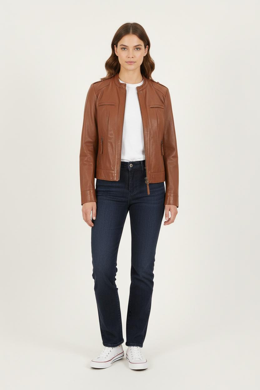 Blouson Marron - Taille L/40 de la marque Caroll | PARAD72205 - Vendu par Paradigme - Image 1