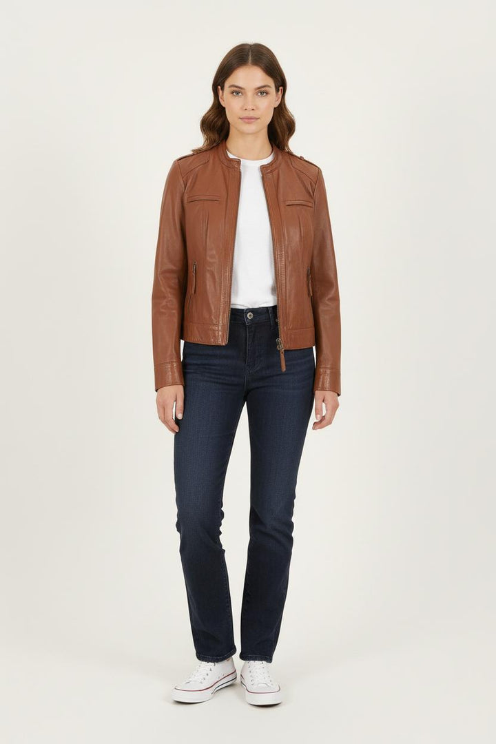 Blouson Marron - Taille L/40 de la marque Caroll | PARAD72205 - Vendu par Paradigme - Image 1