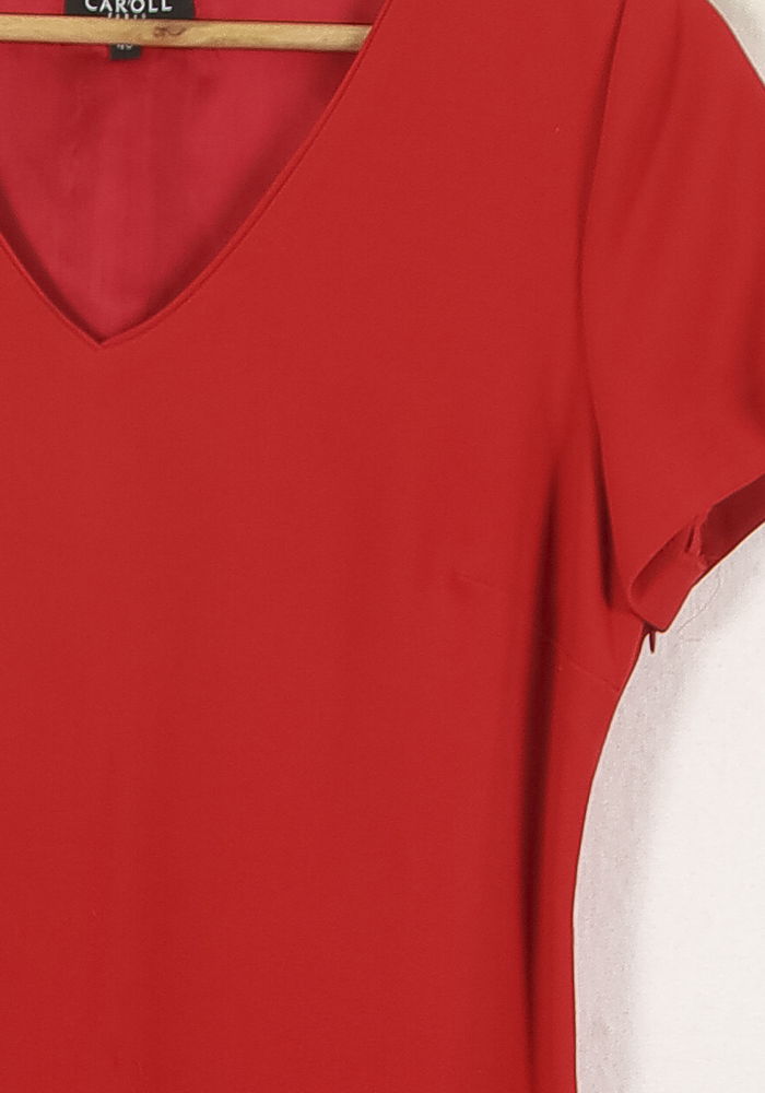 Robe rouge - Taille L/40 de la marque Caroll | PARAD72207 - Vendu par Paradigme - Image 3