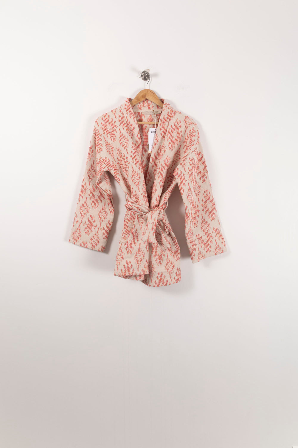 Kimono Rose et Blanc - Taille S/36 de la marque La Fée Maraboutée | PARAD72210 - Vendu par Paradigme - Image 2