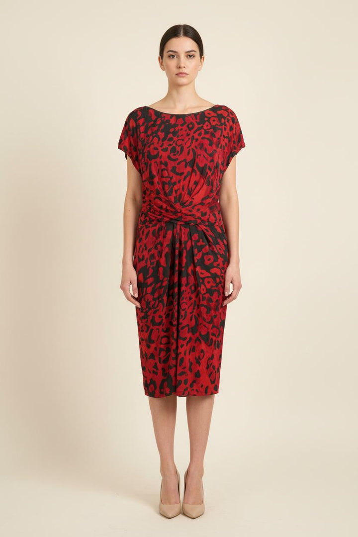 Robe Longue Rouge et Noire - Taille S/36 de la marque Max Mara | PARAD72227 - Vendu par Paradigme - Image 1