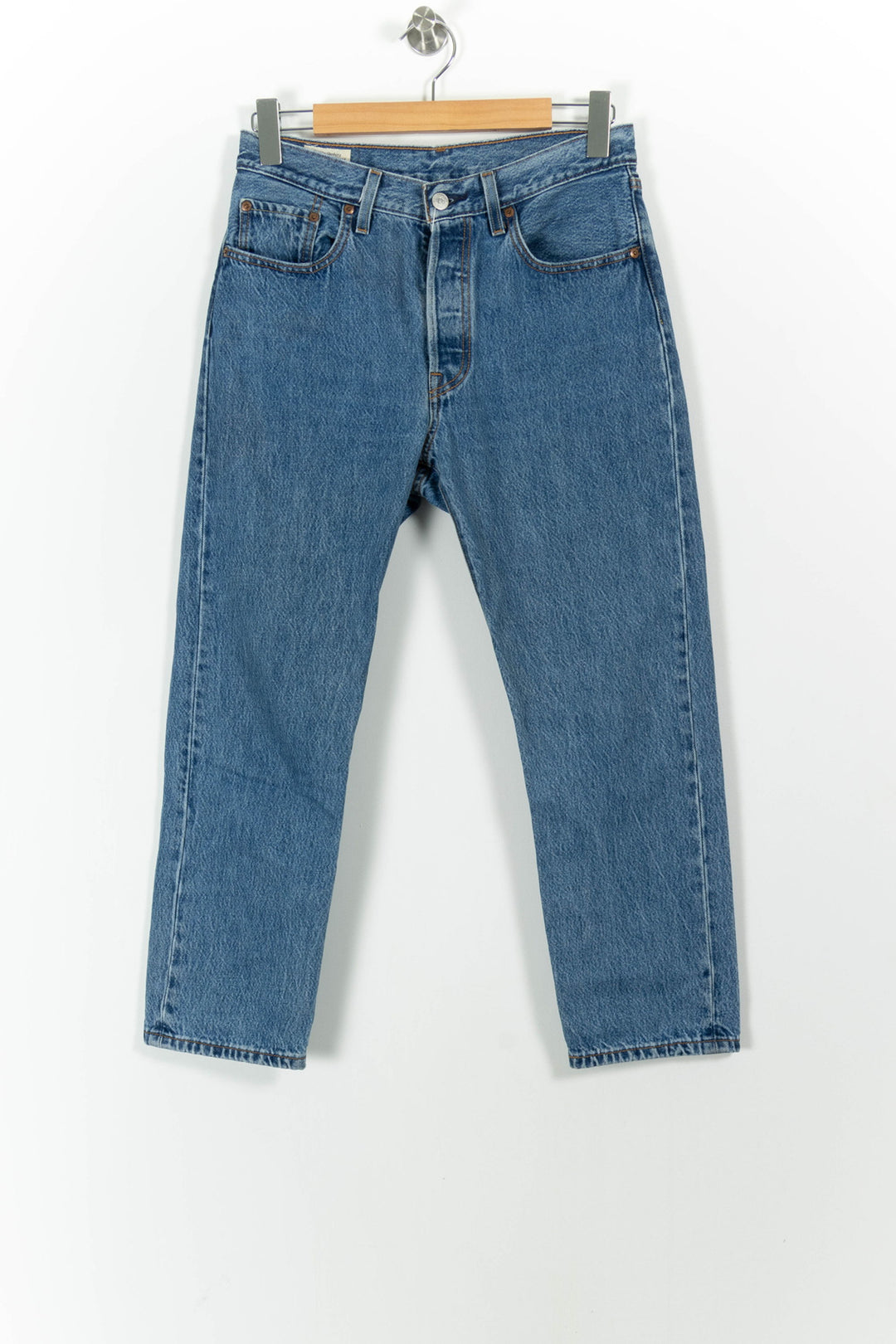 Jean Droit Bleu - Taille M/38 de la marque Levi's | PARAD72228 - Vendu par Paradigme - Image 2