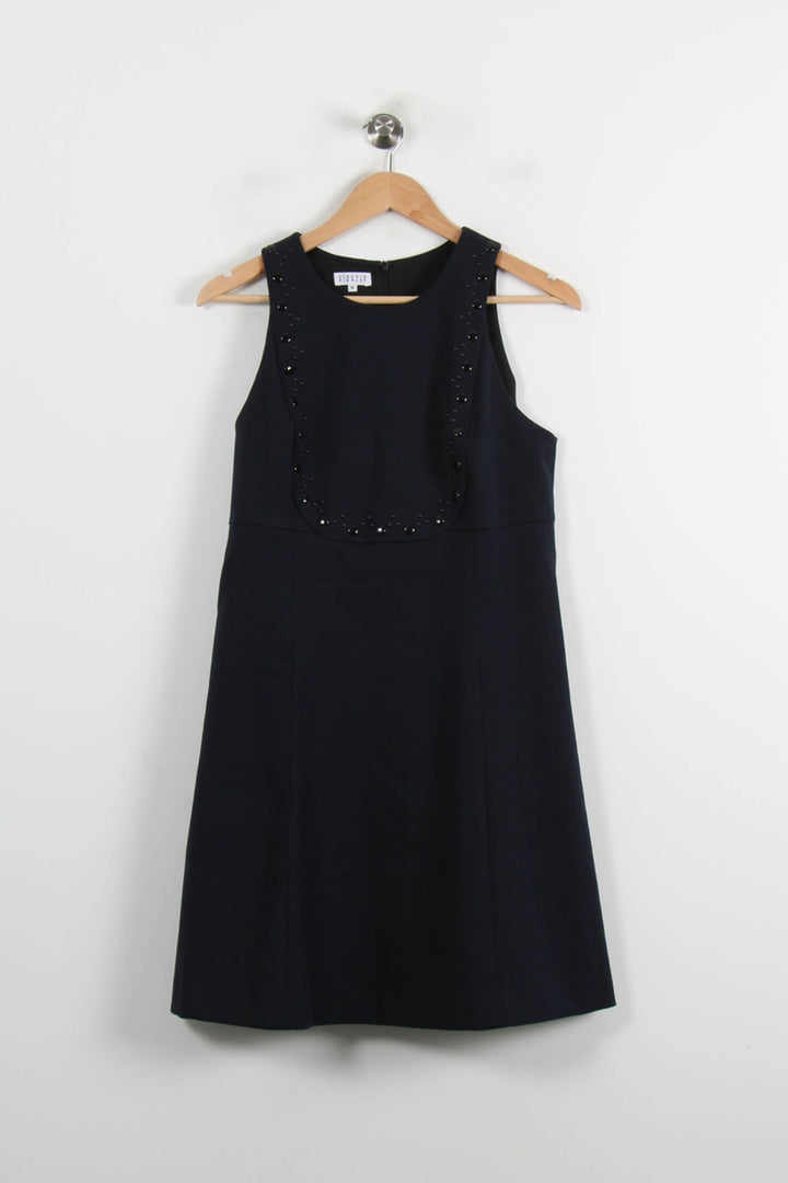 Robe Midi Bleue - Taille L/40 de la marque Claudie Pierlot | PARAD72232 - Vendu par Paradigme - Image 2