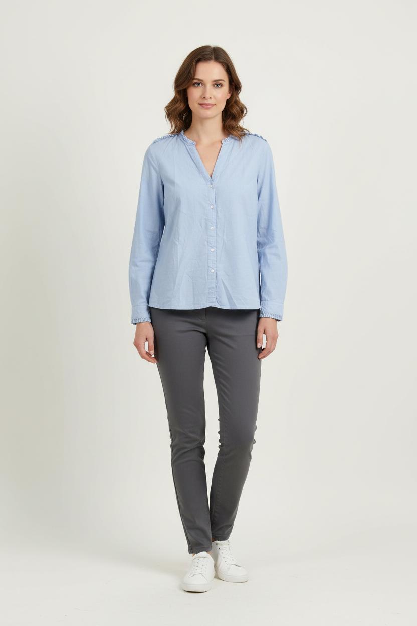 Blouse Bleue - Taille XL/42 de la marque Caroll | PARAD72235 - Vendu par Paradigme - Image 1