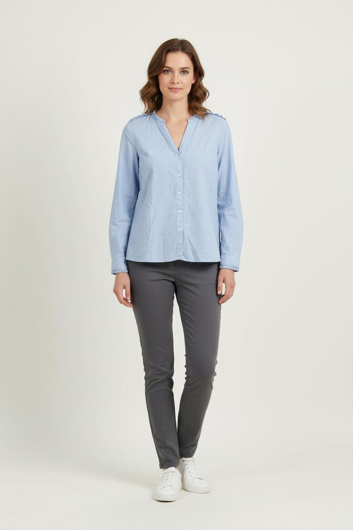 Blouse Bleue - Taille XL/42 de la marque Caroll | PARAD72235 - Vendu par Paradigme - Image 1