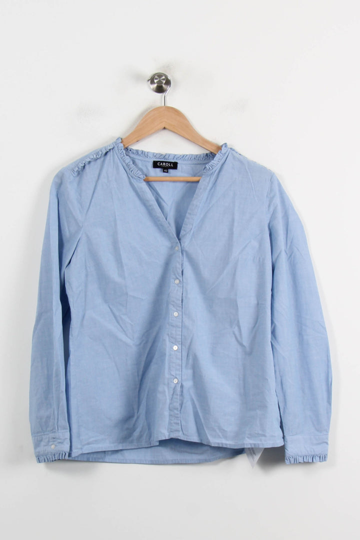 Blouse Bleue - Taille XL/42 de la marque Caroll | PARAD72235 - Vendu par Paradigme - Image 2