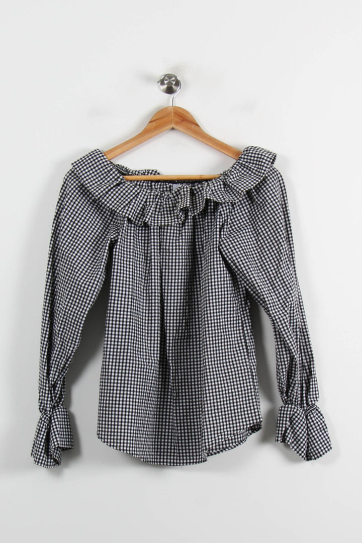 Blouse Noire et Blanche - Taille XS/34 de la marque Au Printemps Paris | PARAD72249 - Vendu par Paradigme - Image 2