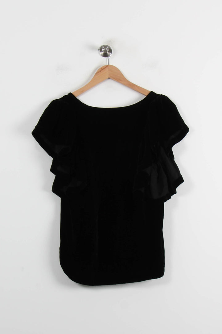Blouse Noire - Taille S/36 de la marque Au Printemps Paris | PARAD72251 - Vendu par Paradigme - Image 4