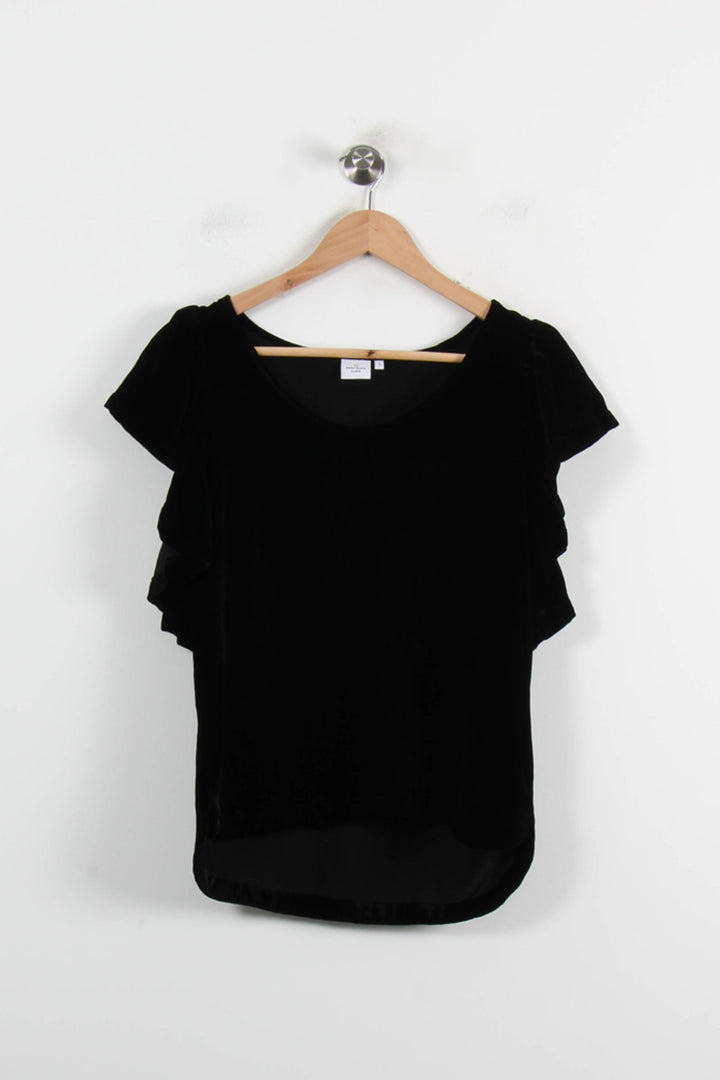 Blouse Noire - Taille S/36 de la marque Au Printemps Paris | PARAD72251 - Vendu par Paradigme - Image 2